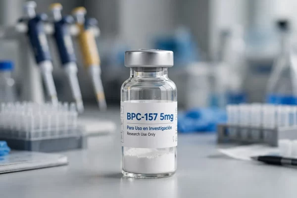 Vial de BPC-157 5mg Body Protection Compound péptido liofilizado investigación