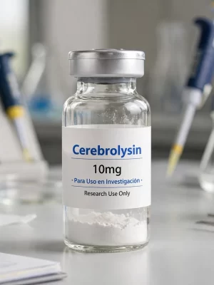 Vial de Cerebrolysin 10mg péptido liofilizado para uso en investigación