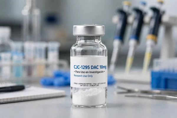 Vial de CJC-1295 DAC 10mg péptido liofilizado donde comprar uso investigación