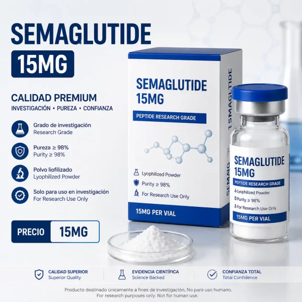 Semaglutide 15mg España vial liofilizado para investigación científica