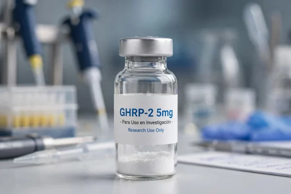 GHRP-2 Venta 5mg - Péptido Liofilizado para Investigación Vial de GHRP-2 5mg péptido liofilizado venta uso investigación