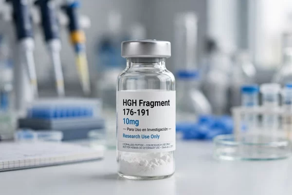Vial de HGH Fragment 176-191 10mg péptido liofilizado precio para uso en investigación