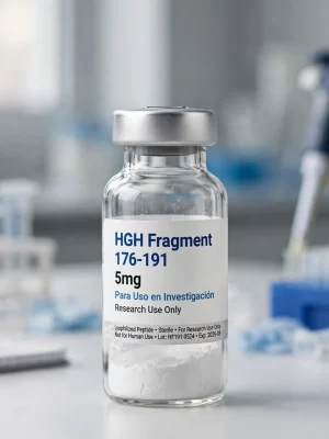 HGH Fragment 176-191 5mg - Péptido Liofilizado para Investigación Vial de HGH Fragment 176-191 5mg péptido liofilizado para uso en investigación
