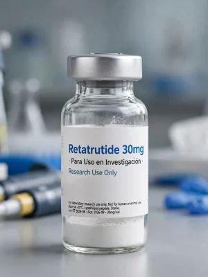 Vial de Retatrutide 30mg Retatrutida péptido triple agonista liofilizado