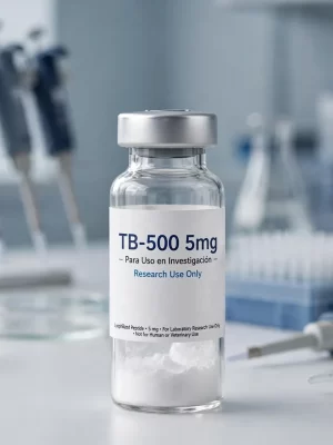 Vial de TB-500 5mg Thymosin Beta 4 péptido liofilizado para investigación