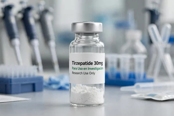 Vial de Tirzepatide 30mg Tirzepatida comprar péptido liofilizado investigación